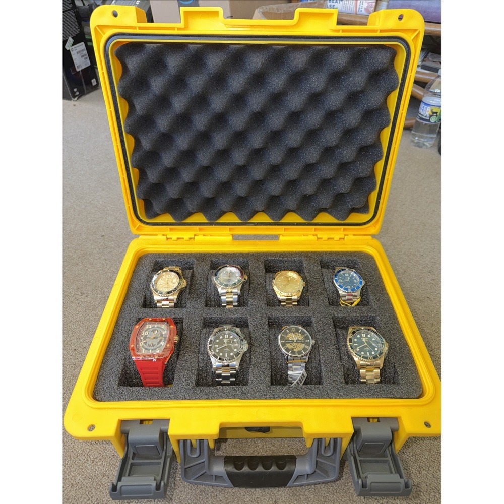 Invicta‎ Watches Mens Lot Of (8) Brand New In Yellow Dive Case W/ Boxes Rare